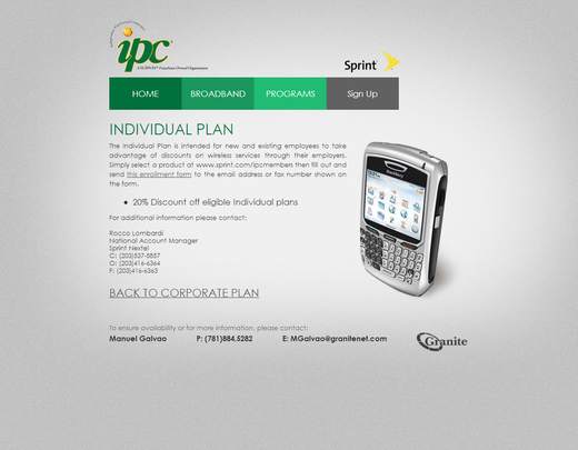 Partner program microsite