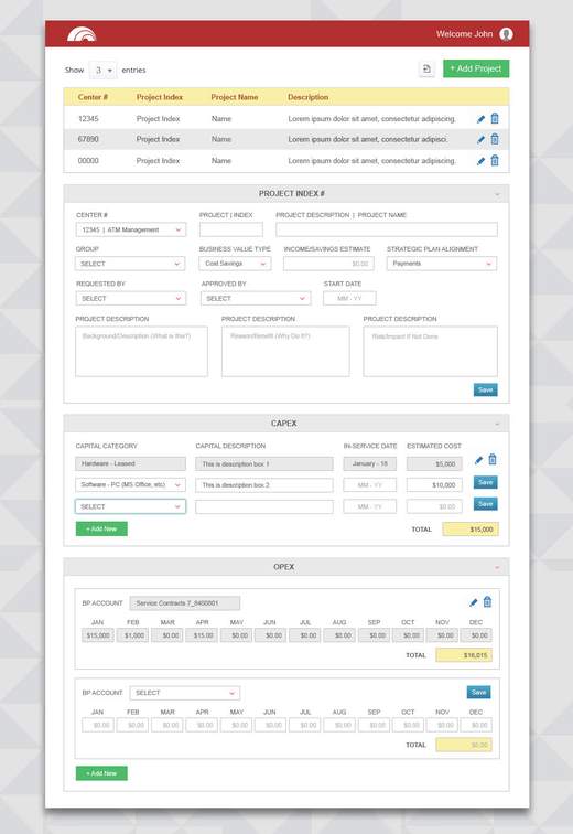 Investment planning application