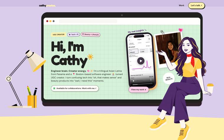 Cathy Creates homepage