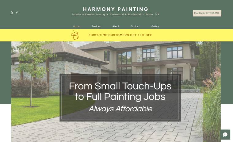 Harmony Painting homepage